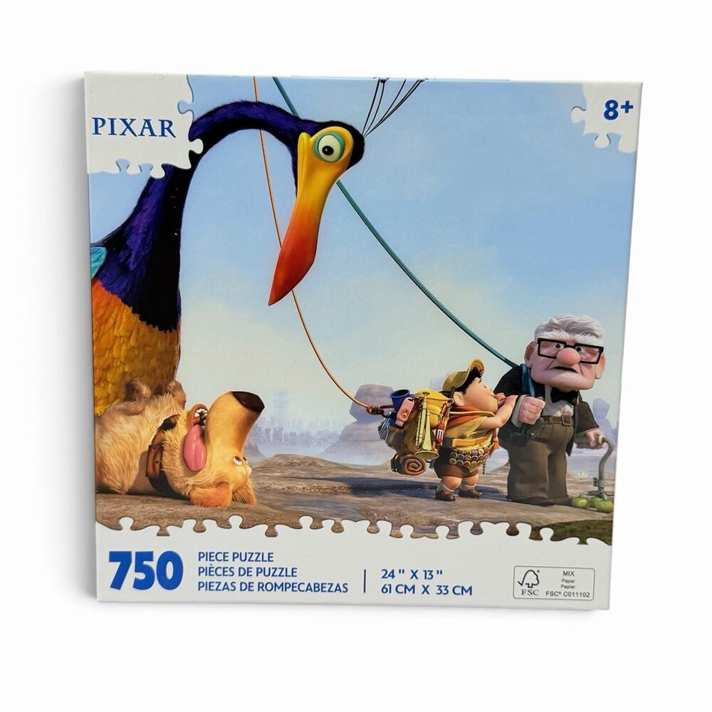 Disney Pixar UP 750 Piece Puzzle Carl Russell Kevin Dug NEW SEALED 24x13